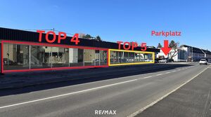 Attraktives Gesch&auml;ftslokal in bester Auto-Frequenzlage von Leibnitz ? 132 m&sup2; mit gro&szlig;er Glasfront  Top 4