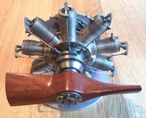 Scale Gnome 7 Zylinder Dreh Vintage Z&uuml;ndung Modellflugzeug Motor-