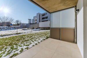 GARTENWOHNUNG mit 3-Zimmer - am Eck des Bauk&ouml;rpers - PREISWERT - Erstbezug