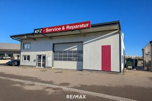 Moderne und voll ausgestattete Kfz-Werkstatt mit Verkaufsfl&auml;che in Toplage an der B137 zu mieten