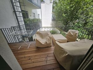 M&ouml;blierte Mietwohnung mit Balkon. Heizung und Warmwasser Inkl..