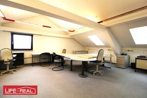gro&szlig;z&uuml;giges Dachgeschoss-B&uuml;ro f&uuml;r verschiedene Branchen geeignet