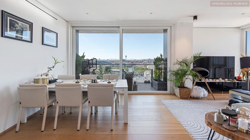 Wohnen &uuml;ber den D&auml;chern Wiens ? Exklusives Apartment mit Panorama-Terrasse