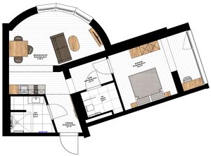 Exklusives Wohnen f&uuml;r Best Ager ? Park Residenz Bad M&uuml;hllacken - Wohnungstyp F