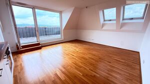 Schneebergblick!!! 3-Zimmer-DG-Wohnung mit MEGA-WEST-TERRASSE (23m&sup2;) nahe Akademiepark
