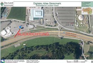 Representative Werbefl&auml;che Leoben-West | nahe der Autobahnabfahrt | IMS Immobilien KG