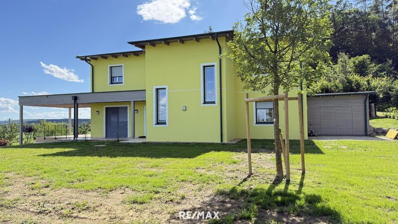 MIETKAUF möglich!! Niedrigenergiehaus mit Panorama-Terrasse und Erdwärme - - Wohnen mit Freiraum im Südburgenland