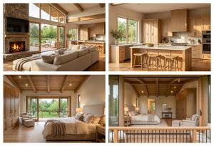 Nahe Linz/Leonding - Sch&ouml;nes Musterhaus in Holzriegelbauweise mit Grundst&uuml;ck