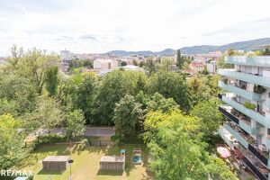 Was f&uuml;r ein Ausblick: 7. Stock, freie Aussicht, volle Lebensqualit&auml;t!