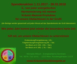 Spendenaktion 1.11.2017 - 28.02.2018