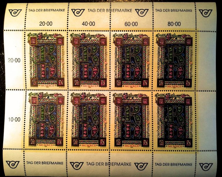 Lot. Nr. 109   1992  Kleinbogen Tag der Briefmarke,