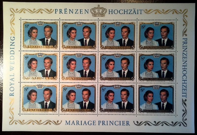 Lot Nr.161 1981 Block Luxemburg  "Prinzenhochzeit "