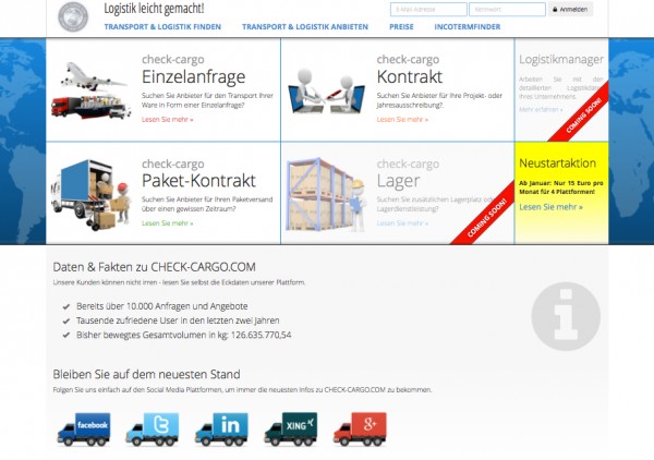 Website CHECK-CARGO.COM