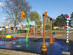 Wasserspielplatz im Römerdorf