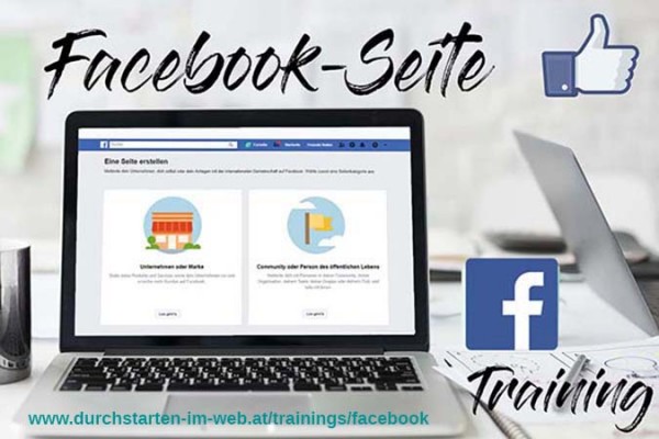 Training vor Ort: Facebook-Seite