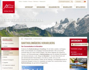 Bartholomäberg im Montafon - Urlaubsregion