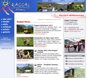 Tourismusbüro Raggal-Marul