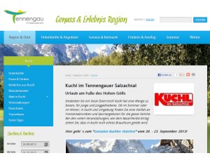 Tourismusverband Kuchl im Tennengauer Salzachtal