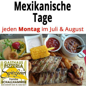 Mexikanische Tage beim Gasthaus Schallhammer in Kaindorf