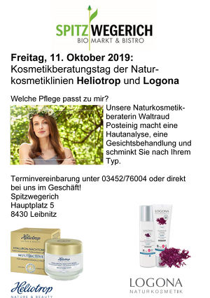 Kosmetikberatungstag der Naturkosmetiklinien Heliotrop und Logona