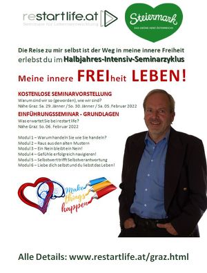 KOSTENLOSE, ca. 3-stündige Seminarvorstellung Nähe GRAZ