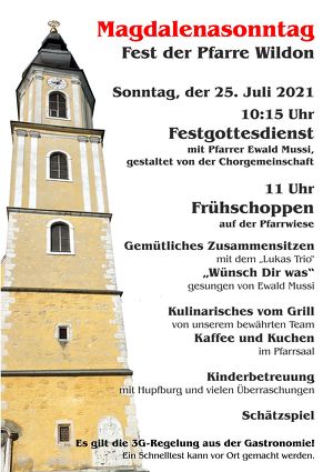 Magdalenasonntag - Fest der Pfarre Wildon