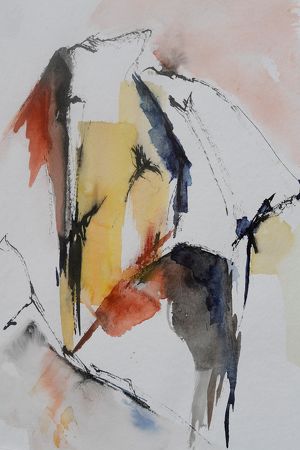 Experimentelle Aquarellmalerei im Nationalpark Gesäuse