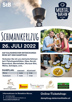 Murtalbahn Dampfzug - SCHMANKERLZUG