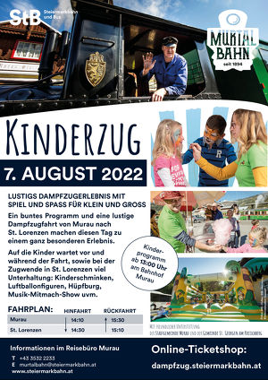 Murtalbahn Dampfzug: KINDERZUG