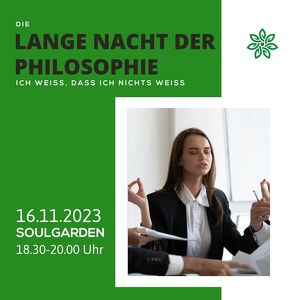 Die Lange Nacht der Philosophie im SOULGARDEN Salzburg