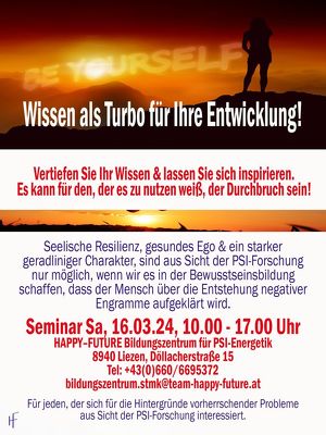 SEMINAR: WISSEN als TURBO für IHRE ENTWICKLUNG