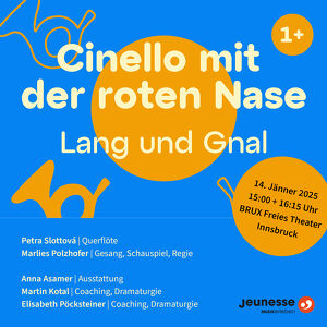 Familienkonzert: Cinello mit der roten Nase Lang und gnaL