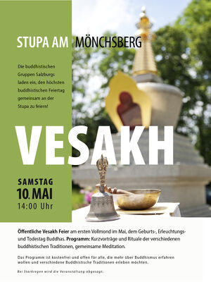 Vesakh Feier an der Stupa am Mönchsberg