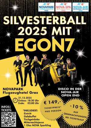 NOVAPARK Silvesterball 2025 MIT EGON7