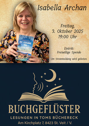 Buchgeflüster mit Isabella Archan in Toms Büchereck