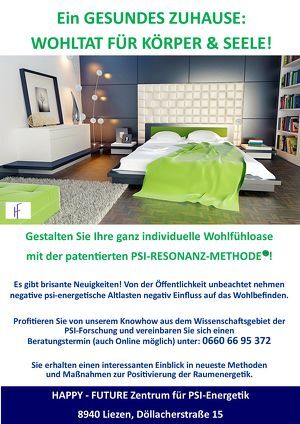 Infotage zum Thema: Positivierung der Raumenergetik mittels PSI-Resonanz-Methode