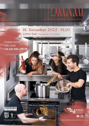 Jubiläumskonzert UMAMI, AUREUM Saxophonquartett