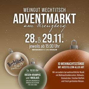 Advent-Markt beim Weingut Wechtitsch am Kreuzberg