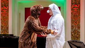 Weihnachtssingen mit dem Ehrbären