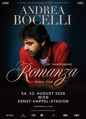 ANDREA BOCELLI 30th Anniversary Romanza World Tour