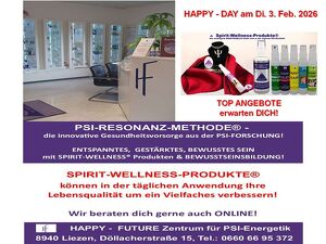 (ONLINE) HAPPY-DAY: PROFITIEREN auch Sie von der PSI-RESONANZ-METHODE&reg;!
