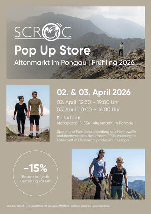 SCROC Pop Up Store Altenmarkt im Pongau