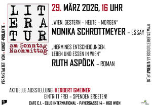 Literatur am Sonntagnachmittag mit Monika Schrottmeyer und Ruth Asp&ouml;ck