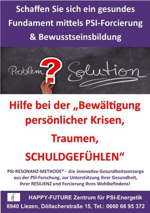 (Online) Hilfe bei der �Bew&auml;ltigung pers&ouml;nlicher Krisen, Traumen, SCHULDGEF&Uuml;HLEN�