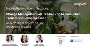 Nachhaltigkeitsabend Salzburg - Change Management als Treiber von betrieblichen Transformationsprozessen