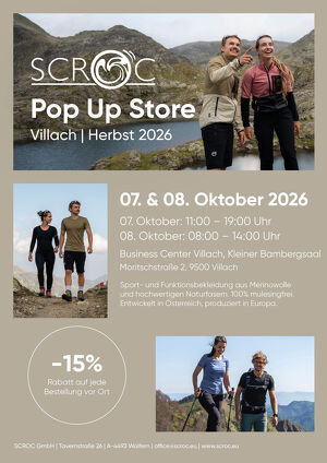 SCROC Pop Up Store Villach