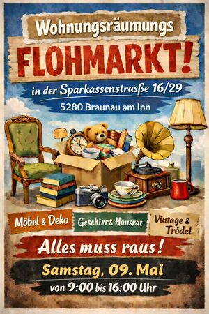Wohnungsr&auml;umungs-Flohmarkt