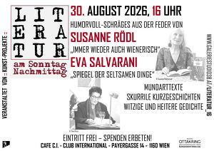 Susanne R&ouml;dl und Eva Salvarani bei Literatur am Sonntagnachmittag