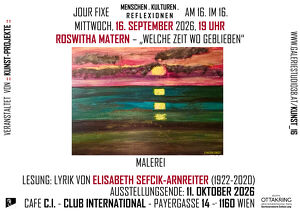 Roswitha Matern � �Welche Zeit wo geblieben�. Malerei.