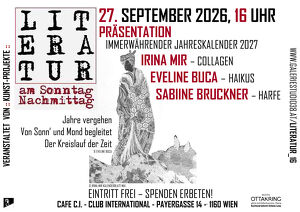 Kalenderpr&auml;sentation mit Kunst, Literatur und Musik!